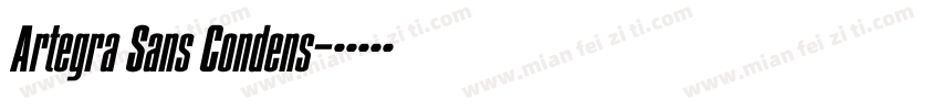 Artegra Sans Condens字体转换
